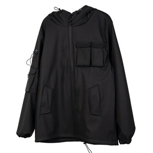 Functional Assault Suit Dark Ninja Hooded <b>Jacket</b> Multiple Pockets Water-resistant Waterproof Running Rain <b>Jacket</b> Waterproof Men - Product Image 6
