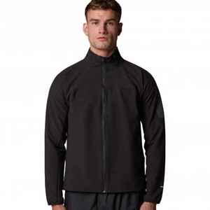 Veste en polaire noire pour homme, fermeture éclair, col montant, couleur unie, coupe-vent, polyester, coupe classique, pour l'automne - Product Image 5