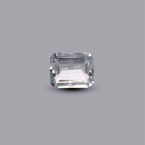 Sky Blue Aquamarine Loose Gemstone 3.15 Carat Faceted Emerald Cut for Fine Jewelry - Product Image 1