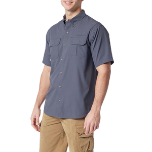 Camisa de Pesca de Manga Corta Anti-UV de Nailon y Elastano para Hombre: Diseño Elegante de Manga Corta - Product Image 6