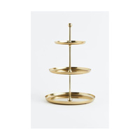 Support à gâteau de luxe en métal plaqué or, base décorative sur pied, fait main, écologique, compatible lave-vaisselle, pour desserts de mariage