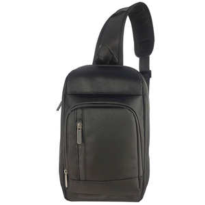 Hot Sale Made in Pakistan Customizable Leather Chest Bag with Solar Panel & Anti-Theft Zipper Closure Lightweight - Product Image 6