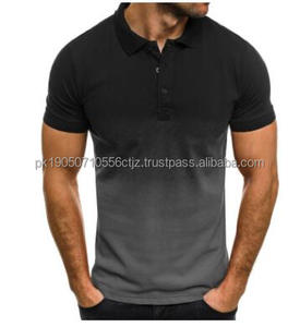 Impreso sólido transpirable para camiseta para hombre logotipo personalizado e impresión 100% algodón manga corta precio al por mayor - Product Image 3