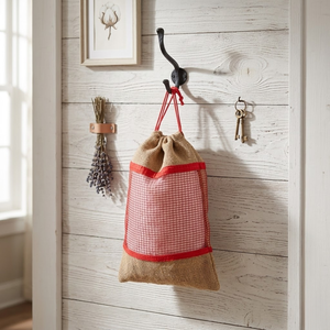Sac en jute réutilisable avec cordon de serrage pour les courses et les achats |   Sac de rangement pour fruits et légumes en maille écologique |   Vente en gros par RD Bag House - Product Image 4