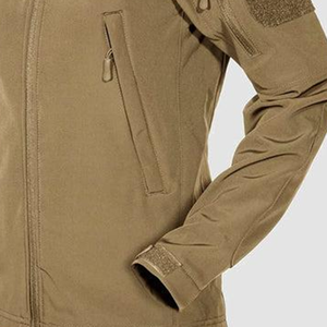 Veste imperméable unisexe grande taille en polyester avec logo brodé personnalisé, coupe-vent à capuche entièrement zippé, respirante, pour activités de plein air - Product Image 3
