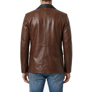 <b>Gloves</b> City New High Street Winter Jacket Waterproof Outdoor Jet Black Leather Coat Stand Collar Fashionable for Motorcycles - Product Image 3