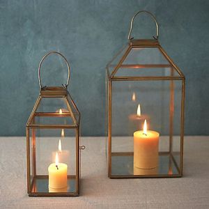 Rustic Farmhouse Metal <b>Lantern</b> <b>Candle</b> Holder Set Decorative Hurricane <b>Lanterns</b> For Patio Tabletop And Wedding Decor - Product Image 4