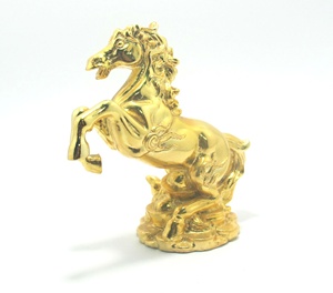 Décorations d'animaux sur mesure Golden Horse Accents conçues par OEM pour des looks exceptionnels et uniques fabriqués au Vietnam - Product Image 1
