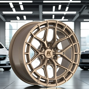KIPARDO Rueda de Coche de Carreras, Rueda Cóncava de Bronce Forjado Pulido Cepillado, Nueva Condición, 1 Pieza, 6X139.7, <span class=keywords><strong>18</strong></span> Pulgadas, 4 Piezas - Product Image 4