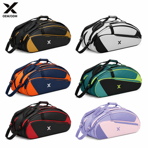 Sac de tennis personnalisé OEM pour 6 raquettes, imperméable, en polyester 600D, pour badminton et pickleball, avec compartiment pour chaussures - Product Image 1