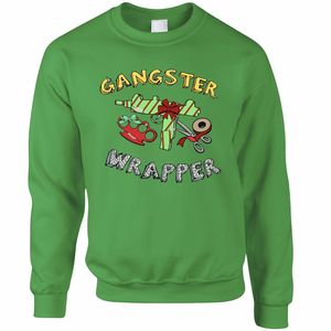 Sudadera Navideña para Hombre, Cuello Redondo, Color Verde, Estampada, Informal, para Invierno - Product Image 1