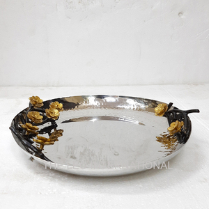 Plateau alimentaire créatif de design moderne pour le Ramadan, plateau en bois de haute qualité avec poignée au design actuel, accessoires de table à bon prix - Product Image 3