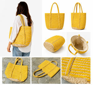 Hot Selling Customized Color Eco-Friendly Durable Folding Jute Chindi Storage <b>Baskets</b> Direct From Manufacturer at Factory Price - Product Image 1