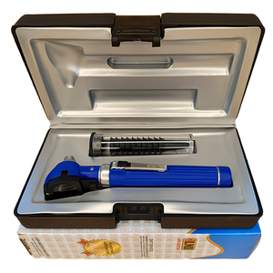 Otoscope à fibre optique haute performance bleu réutilisable léger, kit d'instruments professionnels certifié CE ISO13485 pour l'oreille - Product Image 4