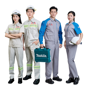 Prix d'usine, vêtements de travail décontractés pour femmes, uniformes de travail sur mesure, pantalons de travail pour hommes, chemises de travail orange pour la construction, usine FMF - Product Image 6