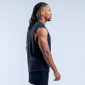 Débardeur Homme Musculation Haute Qualité Coupe Ample Style Urbain Décontracté Logo Personnalisé OEM Vêtements Tendance Prix Usine Respirant - Product Image 5