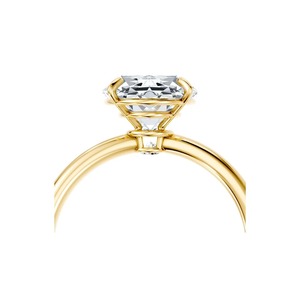 Bague de fiançailles solitaire en or jaune 9 carats avec diamant ovale de 1,00 carat cultivé en laboratoire pour femme - Product Image 4