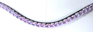 Bride de cheval personnalisée avec cristaux Rivoli de 10 mm, bouton-pression à changement rapide, accessoires équestres en cuir, équipement équin - Product Image 3