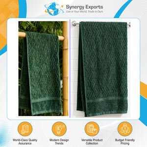 Toallas de Rostro y Baño de Jacquard de Polialgodón, Suaves para la Piel y Ecológicas, Disponibles en Grandes Cantidades a Precio de Mercado Nominal - Product Image 3