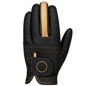 Guante de Golf de Cuero Genuino Gris, Transpirable, para Mano Izquierda, con Cierre de Velcro - Product Image 6