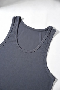 Men Casual Compression Tank Top 100% Cotton Quick Dry Breathable Fitted Gym Stringer Fitness <b>Running</b> <b>Singlet</b> Ribbed - Product Image 3