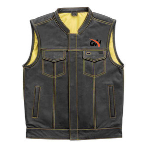 Chaleco de Cuero para Hombre Hecho a Medida 2026, Precio al por Mayor, Material de Cuero Transpirable y Duradero de Alta Calidad - Product Image 1