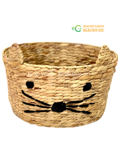Des fibres naturelles pour un repos confortable |   Lit pour animaux en jacinthe d'eau tressé à la main |   Vente en gros et OEM - Product Image 2