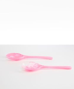HANDMADE RESIN SALAD <b>SPOON</b> Servers Decorative <b>Serving</b> <b>Spoons</b> Set Salad Mixing Dinner Fork <b>Spoon</b> Handle Salad - Product Image 2