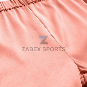 Ensemble de pyjama en satin polyester/coton pour femmes avec logo personnalisé, fermeture à cordon, séchage rapide, respirant, tissu doux, vêtements de détente - Product Image 5