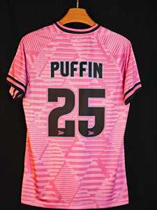 Maillot de football personnalisé PUFFIN SPORTS à sublimation, manches courtes, unisexe, anti-humidité, imprimé géométrique, col rond, vêtements pour adultes - Product Image 2