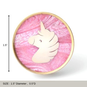 Wholesale Brass <b>Cabinet</b> <b>Knobs</b> Unicorn Drawer Door Pulls Decorative Furniture Handles Pink and Golden <b>Knobs</b> - Product Image 2