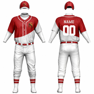 Uniformes de Béisbol Personalizados al por Mayor, Unisex, con Impresión por Transferencia de Calor, de Poliéster Transpirable, Antibacteriano e Impermeable - Product Image 2