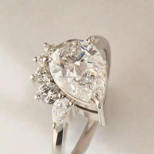 Anillo de Compromiso/Boda Vintage de Oro Amarillo de 14k con Diamante Cultivado en Laboratorio IGI/GIA, Unisex, Oro Blanco Fino para Aniversario, Ideal para Fiestas - Product Image 4