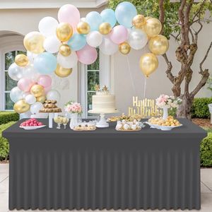 Smiry Copritavolo Rettangolare Impermeabile Lavabile 6FT, Fodera Elasticizzata in Spandex per Tavoli - Product Image 2