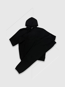 Unisex Pure Cotton Winter Sportswear Set with Half Zip Sweatshirt, Modern 2 Piece Running Fitness <b>Tracksuit</b> - Product Image 2
