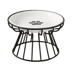 Comedero elevado para perros, de acero inoxidable, con soporte, doble, antideslizante. - Product Image 3