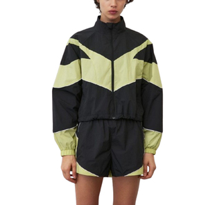 Ensemble deux pièces décontracté pour femme : coupe-vent à capuche et short, coupe-vent, écologique, respirant, tenue de sport quotidienne - Product Image 1