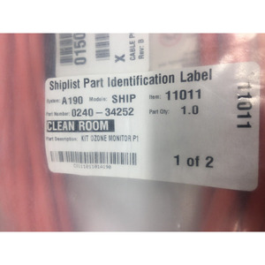 Kit de Monitor de Ozono AMAT 0240-34252 P1, 0150-09823 - Equipo y Piezas de Semiconductores de Confianza de Global Legacy - Product Image 3