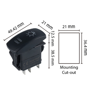 Hot selling Crisp-Illuminated Laser Etched Rocker <b>Switch</b> For Dual Battery Installations - Product Image 6