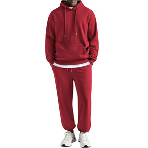 Conjunto deportivo para hombre, chándal de gimnasio transpirable, tela elástica, pantalones jogger con capucha, diseño ajustado, para correr y entrenar. - Product Image 1