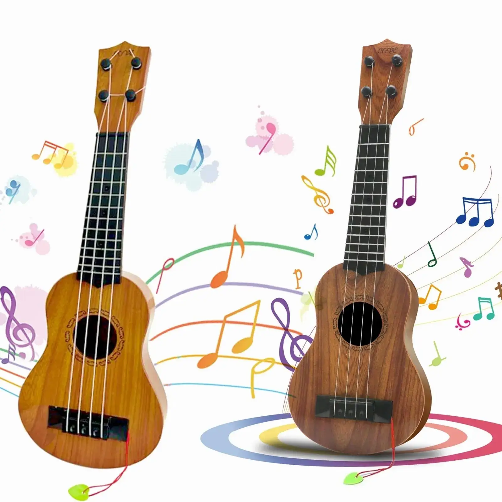 Kinder Speelgoed Ukelele Kids Gitaar Met Pick Muzikaal Speelgoed 17 Inch 4 Snaren Educatief Muziekinstrument Voor Peuters En Kleuter