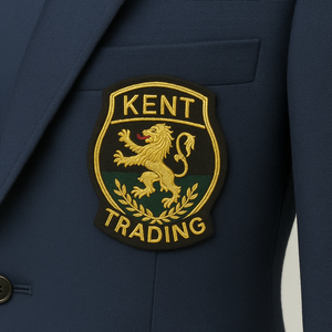 Écussons brodés sur mesure de qualité supérieure avec fils métalliques pour blazers, emblèmes de clubs et uniformes, fixation par épingle de sûreté - Product Image 4
