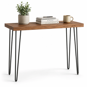 26 Inch Hairpin Legs <b>Set</b> of 4, Heavy Duty 3-Rod Metal <b>Table</b> Legs for DIY Desk, Dining <b>Table</b>, Modern Furniture Hardware EDPTBL012 - Product Image 1