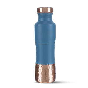 Botella de Agua de Cobre Puro de Alta Gama con Revestimiento Azul, Diseño Premium, Ideal para Yoga, Gimnasio y Uso Doméstico - Product Image 2