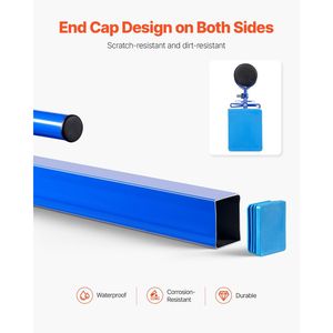 Spatola per calcestruzzo in alluminio leggero da 48 pollici con bolla di livello, tappo terminale per una facile pulizia e manico reversibile per la distribuzione del calcestruzzo - Product Image 5