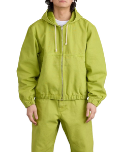 Veste de travail d'hiver en toile cirée vintage robuste avec capuche personnalisée, fermeture éclair, en coton, pour hommes - Product Image 1