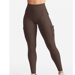 Leggings de yoga para mujer, servicio OEM, perfectos para hacer ejercicio en casa, modernos, antibacterianos, tela no transparente, pantalones de yoga ajustados. - Product Image 3