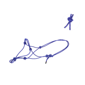 Corde de trelage pour cheval avec mousqueton en laiton, corde tressée en coton robuste pour l'entraînement, la promenade, le toilettage et les soins quotidiens du cheval - Product Image 1