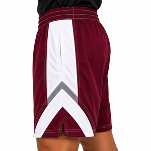 Shorts coupe-vent en polyamide personnalisés, légers, en nylon color-block, shorts d'été pour hommes, haute qualité, logo personnalisé - Product Image 3