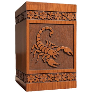 Handcrafted Wood Urn <b>Box</b> with Snake Carving | Personalized Memorial <b>Keepsake</b> urn Memorial <b>Keepsake</b> by AYAANS - Product Image 6
